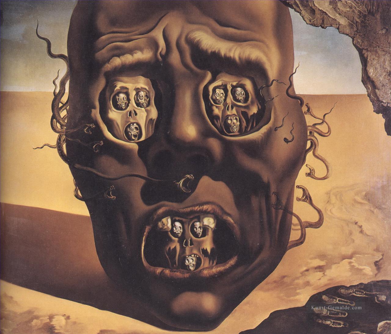 Das Gesicht des Krieges Surrealismus Ölgemälde
